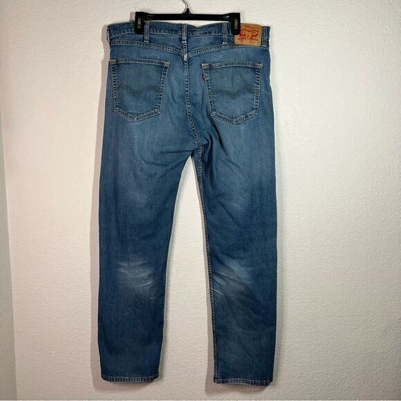 Levi's 505 Medium Blue Straight Leg Jeans Men’s‎ Size 38WX32L - Picture 6 of 10